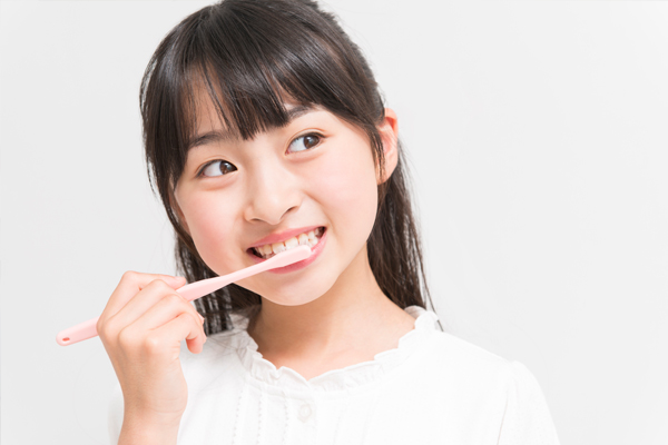 食後のブラッシング